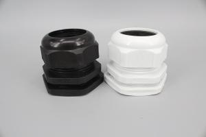 Quality M12 Types of cable glands Waterproof Nylon plastic cable glands in White Black Grey NPT PG Metric Thread wholesale
