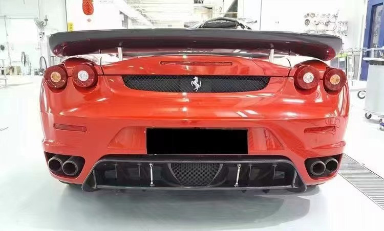 For Ferrari F430 Body Kit F430 Upgraded HAMANN Style Front Shovel Diffuser Spoiler Side Skirt F430 Carbon Fiber Body Kit