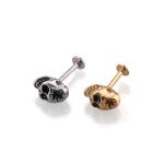 Surgical Steel Skull Cartilage Earring tragus helix piercing labret piercing