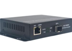 Quality 10G Unmanaged Media Converter SFP+ RJ45 Fiber Media Converter 5 - 20V wholesale