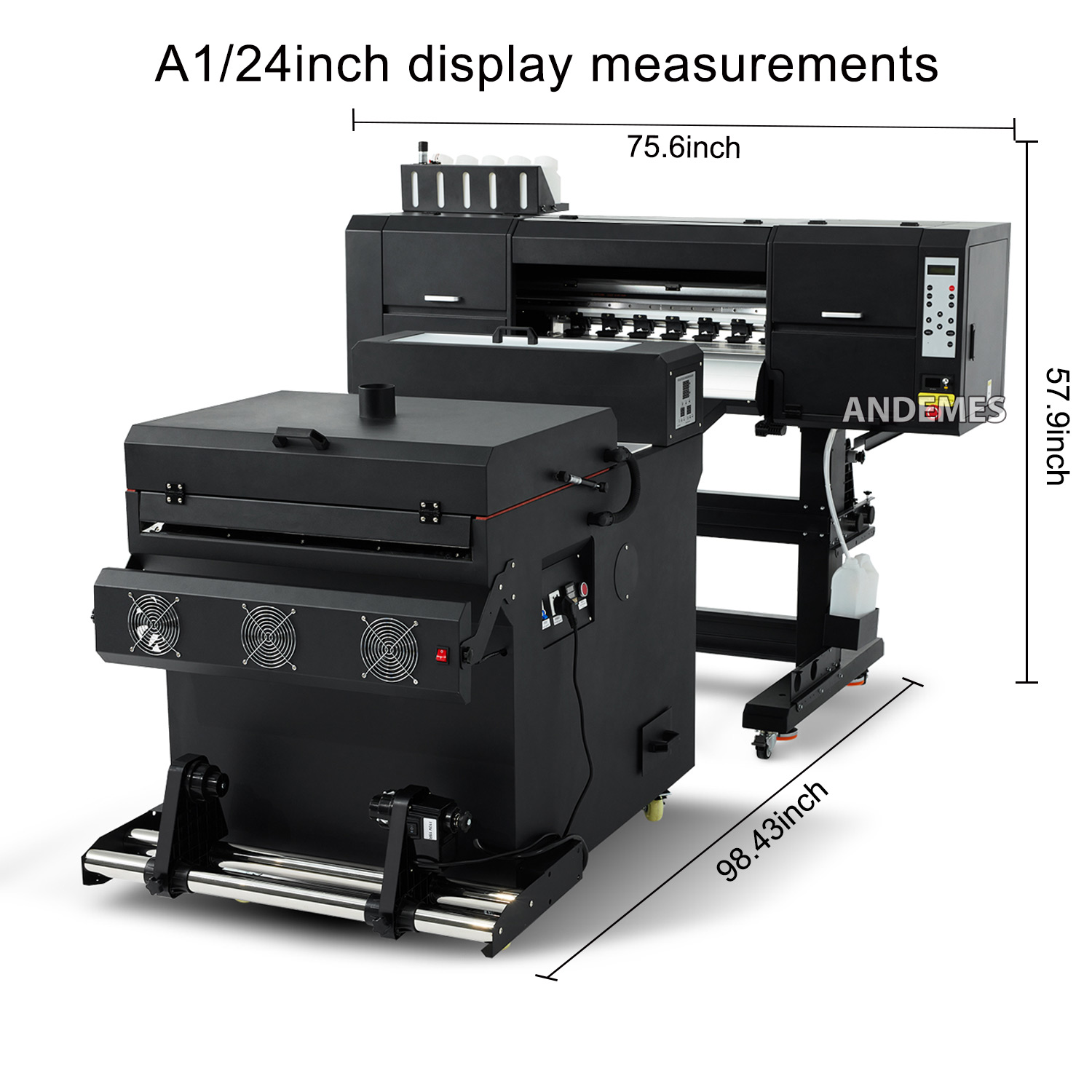 A1 60cm Dtf Printer Roll To Roll Machine All In One Model White Ink Circulation