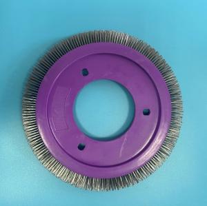 Quality Lk Stenter Machine Parts Purple Plastic Body Stainless Steel Wire Special Brush Wheel wholesale