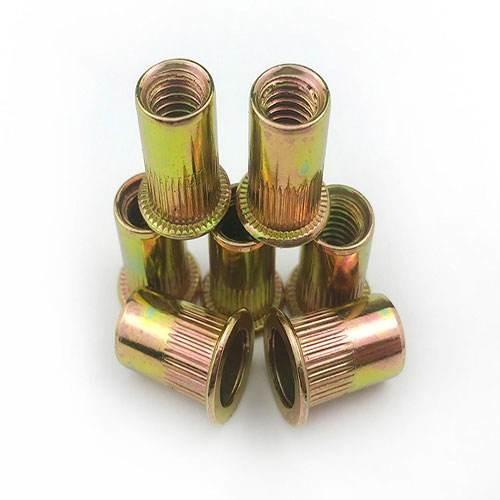 Cheap Yellow Zinc Plated Steel Twist-Resistant Rivet Nuts Blind Rivet Nuts for sale