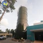 Dark Blue Dark Green GFS Glass Fused To Steel Tanks For Industrial Chemical