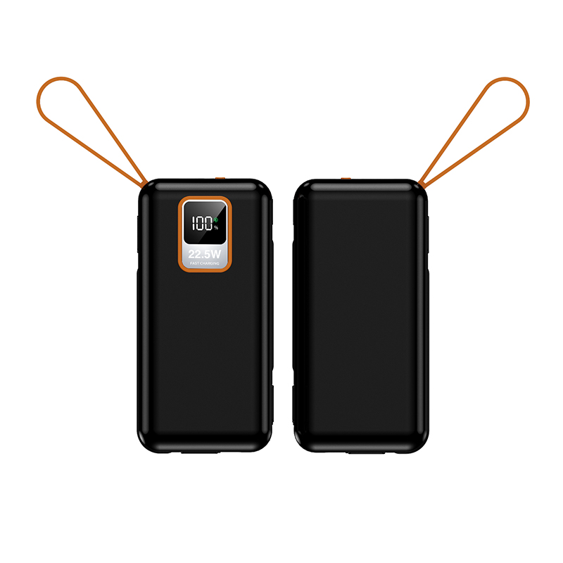 Mobile Phones Devices 10000mAh PD Power Charger Portable Outdoor Power Banks with Cable