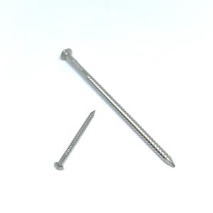 Quality 75MM Rose Head Annular Ring Shank Stainless Nails wholesale
