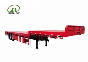 Quality 60T Payload 45ft 53ft double Flat deck Low Flatbed Semi Truck Trailer wholesale