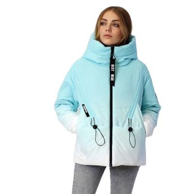 FODARLLOY Short Winter Puffer Jacket Ladies Warm Hooded Cotton Padded Clothes