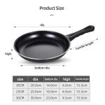 OEM/ODM Kitchen Cooking Pan Cookware Induction Bottom Carbon Steel Nonstick Fry