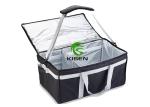 Hot / Cold Thermal Insulated Cooler Bags For Food Delivery Zippered Large