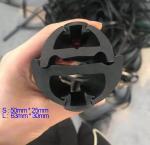 Marine Boat Dock Black EPDM Rubber D Fender Bumper Strip for Long-Lasting