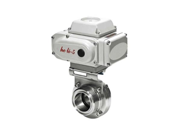 DC 1 - 5V T304 T316L Electric Actuated Butterfly Valve , Electrically Operated