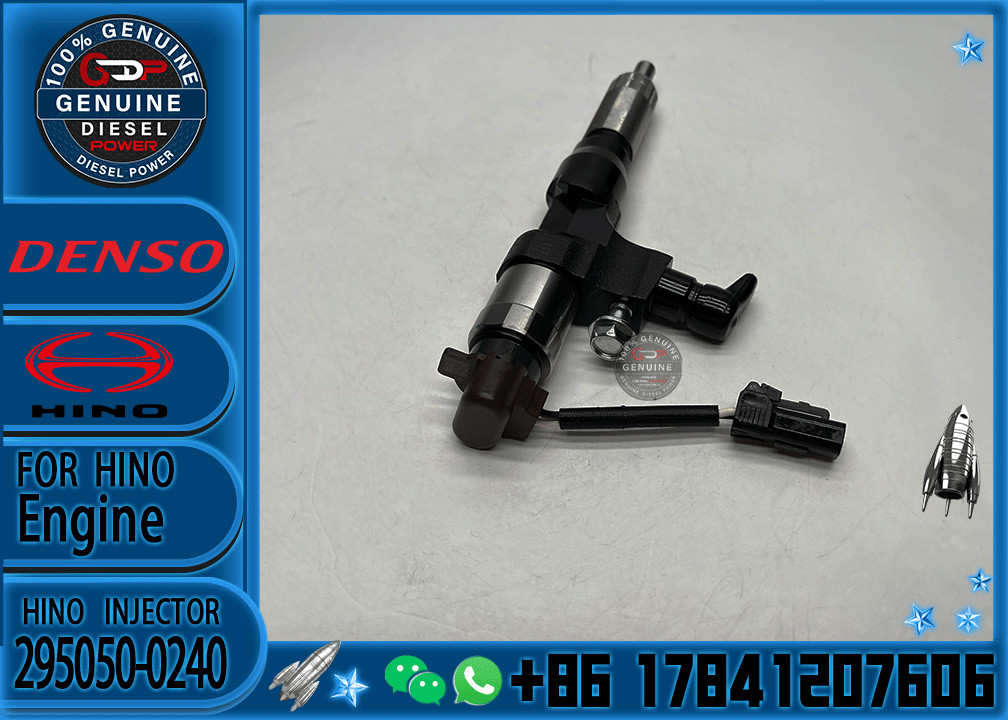 Diesel Fuel Common Rail Injector 295050-0920 295050-0240 23670-E0540 23670-E0450 for Hino J05E Kobelco SK200-8 SK300-8