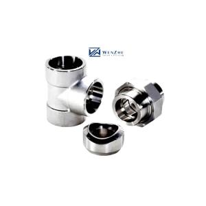 Quality 1&quot; DN25 Stainless Steel Forged Socket Welding Tee SW Pipe Fitting 304 316 316L wholesale