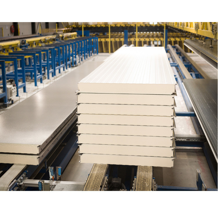 Thermal Polyurethane Color Steel Sandwich Panel For Cold Storage Moisture Resistance