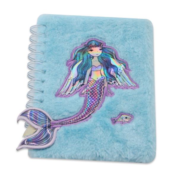 No Adhesive School Stationary Student Diary with Cute Plush Cover and Custom