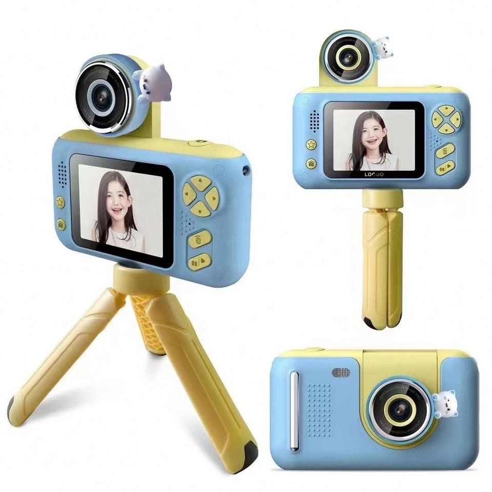 Rotatable Toy Mini Kids Digital Cameras Video Waterproof Multipurpose