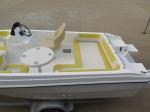 40HP 5m comfortable fiberglass pleasure yacht with all cushions