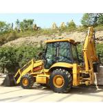 Construction Works 4WD Backhoe Loader High Performance Earth Moving Machinery