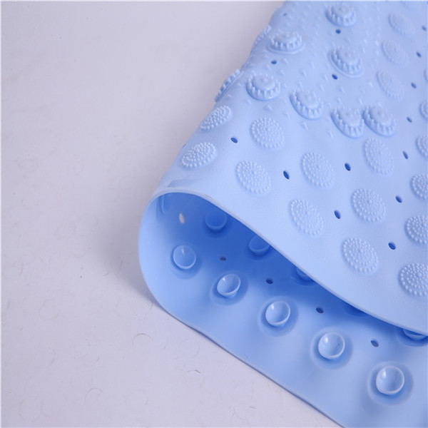 Washable 38x78cm Non Slip PVC Bath Mat Anti Bacterial Carpet
