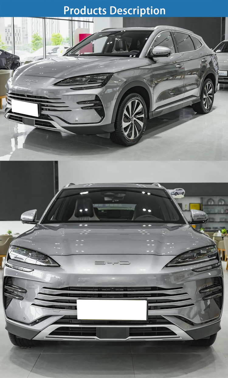 BYD Song Plus DM-I 5-Seat 5-Door SUV EV Auto with Top Speed of 170Mph Dark Interior
