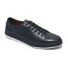 Buy cheap Customized Navy Lace Up Anti Odor Mens Leather Sneakers from wholesalers