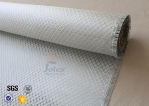 Quality Silver Coated Cloth Surface Decoration 0.2mm Aluminized Fiberglass Fabric wholesale