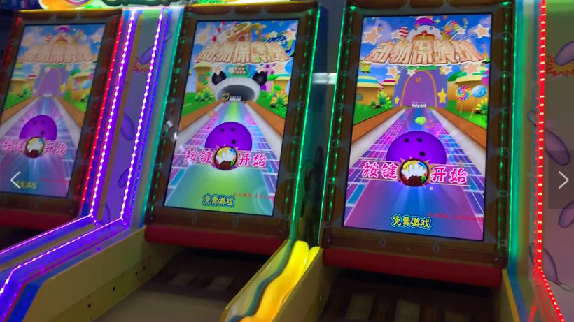 Bowling Lane Simulator Games Redemption Arcade Machines For Playground