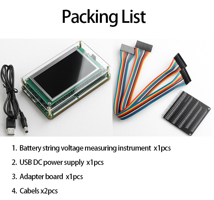 Li-Ion Lifepo4 Battery Repair Machine 1-24s Battery String Voltage Measurement Instrument