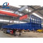 3 Axles Heavy Duty Sidewall Semi Truck Trailers For Cargo Transport