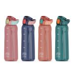 Large 1 Gallon Tritan Plastic Gym Bottle Leakproof Flip Top Football Water