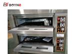 380V Electric Industrial Baking Oven Double Deck 0.6mm Plate Layer Controlled