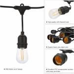 Decorative connectable e26 e27 party wedding christmas outdoor led string light
