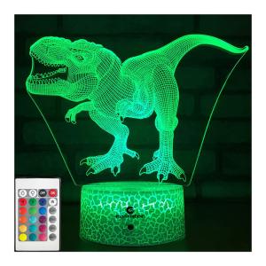 Quality USB Portable 3D Lamp Illusion Dinosaur Multipurpose For Girls Boys wholesale