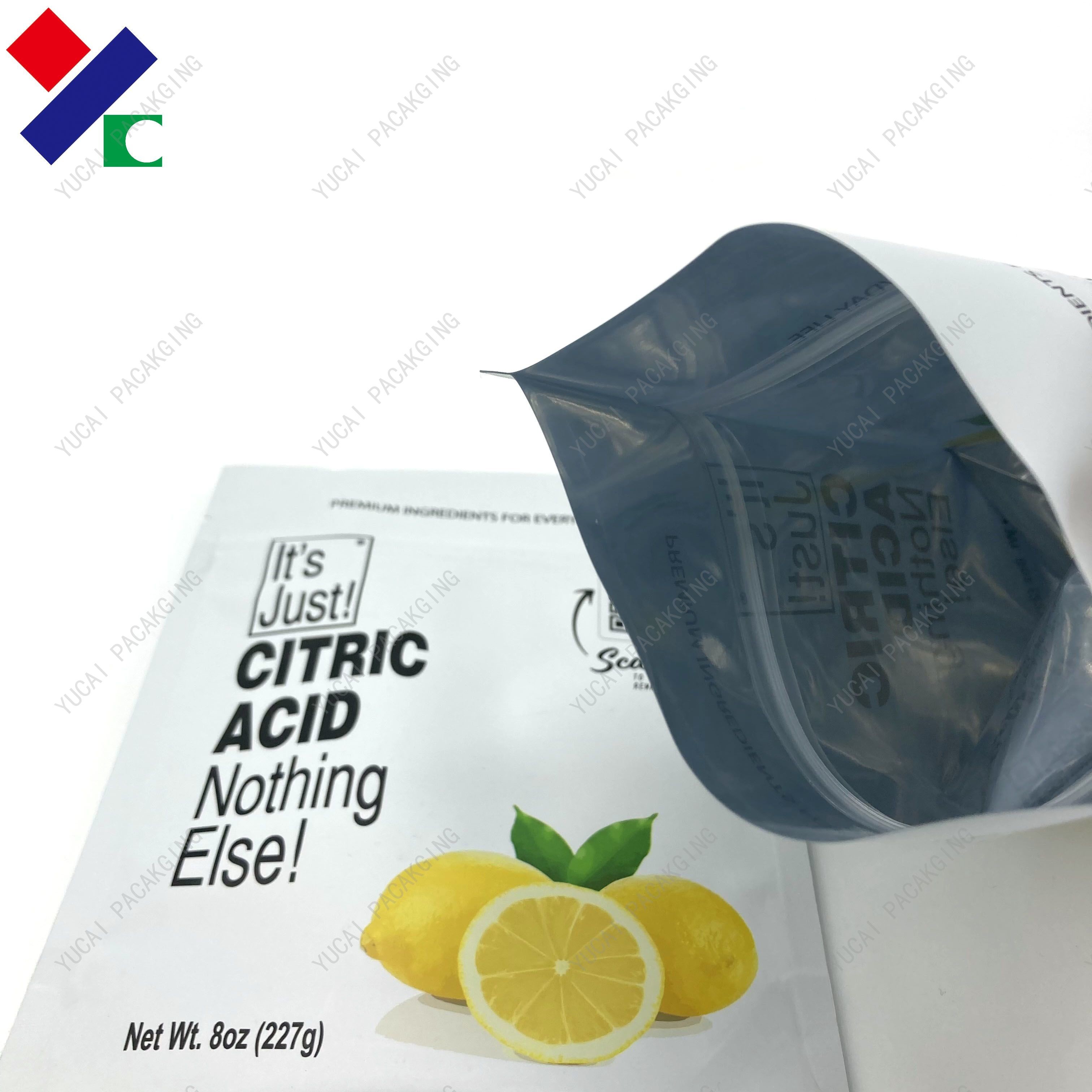 Pantone Food Grade Packaging Bag Self - Standing Up Pouch Aluminum Foil Inside