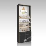 DYaS-VK-3 Skincare Display Cabinet with 40mm Acrylic Lightbox and Gold Edging