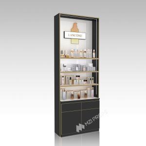 Quality DYaS-VK-3 Skincare Display Cabinet with 40mm Acrylic Lightbox and Gold Edging wholesale