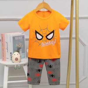 Quality Summer Boys Cotton Pajama Shorts Spider Man Age 5 Pyjamas wholesale