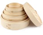 10 inch Handmade Bamboo Steamer Customized Logo Acceptable from Vietnam
