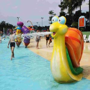 Quality Fiberglass Water Game Spray Park Equipment With Cartoon Animal Shaped wholesale