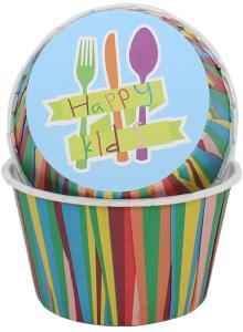 Quality Color Stripe Paper Greaseproof Dessert Baking Muffin Cups wholesale