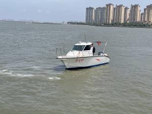 Quality 2023 new 25ft FRP Half top fishing boat with cabin in cheap price wholesale