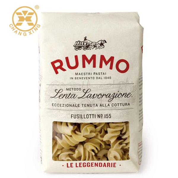 40gsm Pasta Noodle Food Grade Paper Bags With Plastic Window Dry Fruits Packing