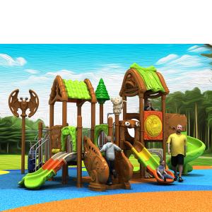 Quality Outdoor Kids Playground Slides Equipment PVC Coating Roto Moulded wholesale