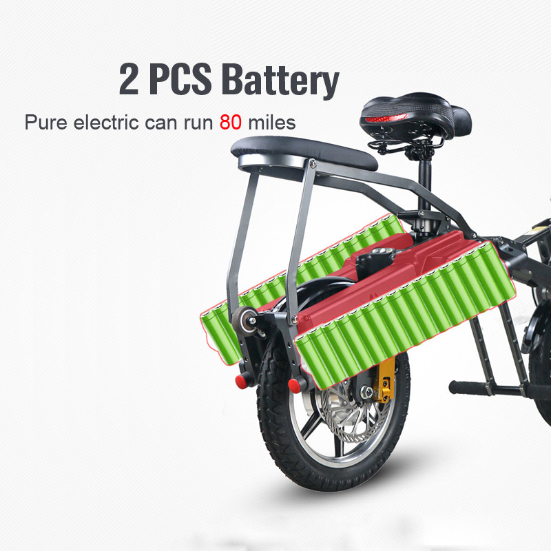 Fast Lightweight Three Wheel Electric Trike Convenient Easy Folding
