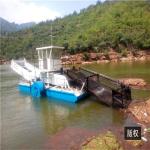 Newest professional water hyacinth harvester/trash skimmer boat/water weed