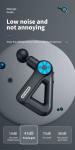 9 in 1 Blue Plastic Electric Massage Gun for Deep Tissue Relief of Shoulder Neck