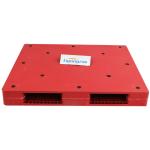 Red Warehouse Lightweight Plastic Pallets For 2300mm Width Goods