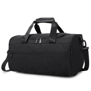 Quality Water Retardant Leather Nylon Workout Duffle Bags Unisex 43cm Length wholesale