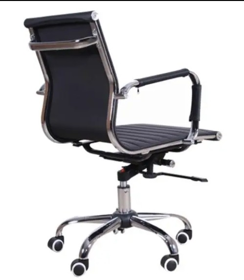 711 Modern Pu Back Adjustable Swivel Office Chair With Armrest